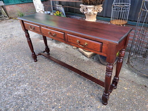 Classic English Sidetable, Hall Table, Wall Console Dimensions 140x34cm and 75cm High
