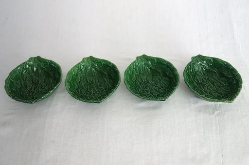 4 ciotole vintage per carciofi in terracotta