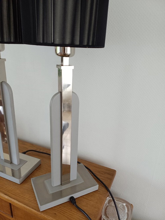 Image 1 of Lampes à poser vintage année 70 marque Deknudt 