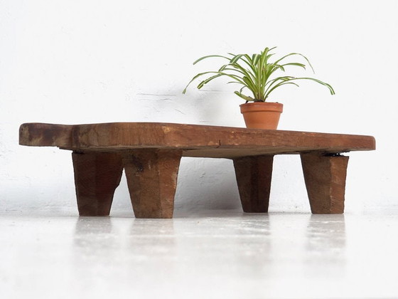 Antiker Couchtisch aus Massivholz (ca. 1900) #10, Beistelltische, Metall, Braun, Rustic (Foto 10 von 15)