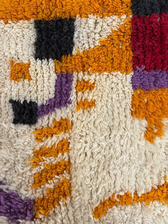 Image 1 of Moroccan Rug Handmade Wool Rug Beni Mrirt Berber Rug Abstract Modern Rug Luxury Designer Rug Artistic Statement Rug