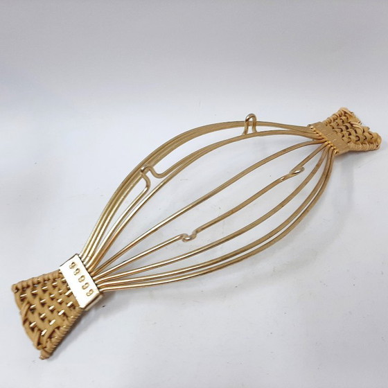 Image 1 of Metalen staven fruitmand vintage