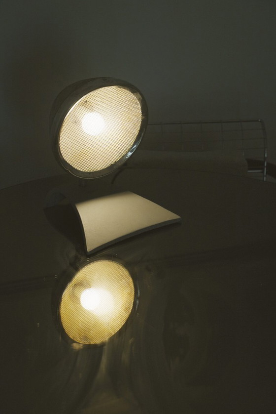 Image 1 of Lampada industriale vintage di Vogel, lampada da lavoro cromata regolabile olandese, illuminazione da studio AV