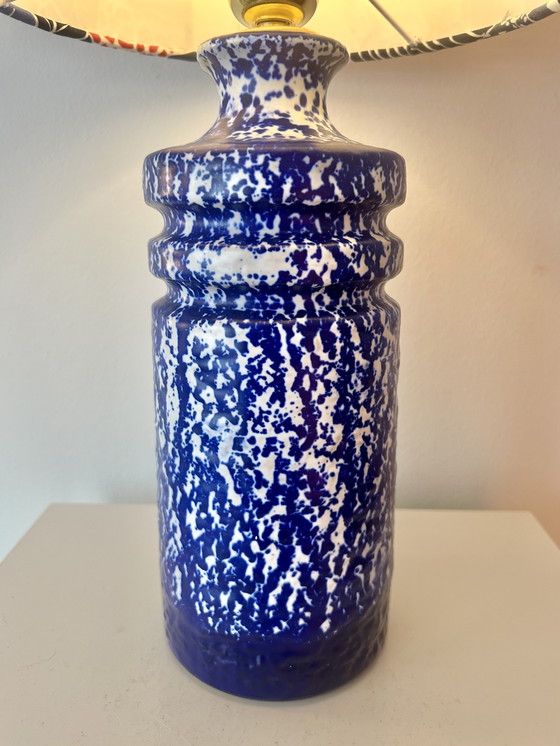 Image 1 of Vase lamp made from VEB Haldensleben ceramics – GDR | Upcycled one-of-a-kind piece