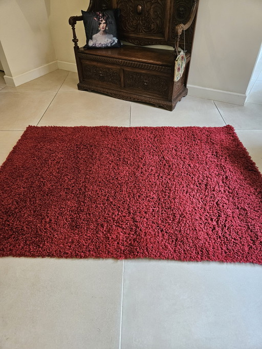 New Benuta high-pile rug dark red 133 x190cm