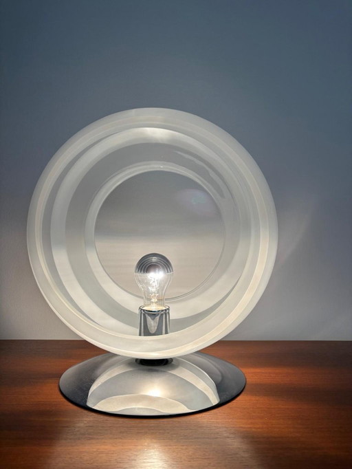 Lampe de table artisanale italienne en verre de Murano, style années 1970/80