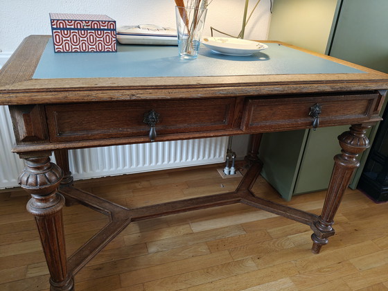 Image 1 of Antique oak desk