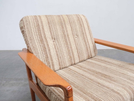 Image 1 of Ensemble de 2 chaises longues en teck style danois Mid-Century