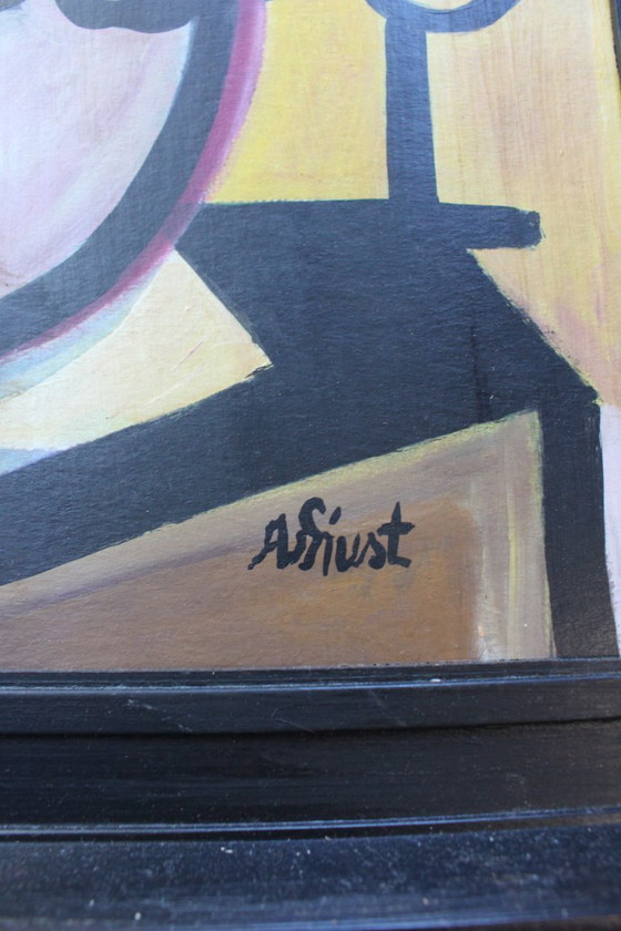 Image 1 of 1932 Surrealism Pablo Picasso Acrylic on Board
