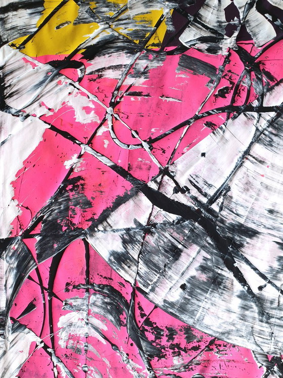 Jürgen Angeler - El bailarín rosa - XXL – Pinturas y dibujos, Canvas (photo 8 of 23)
