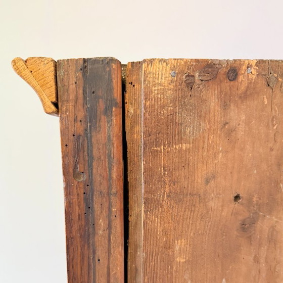 Antieke Eiken Biedermeier Meidenkast met Authentiek Pennenrek – Kledingkasten, Wood, Vintage (photo 14 of 15)
