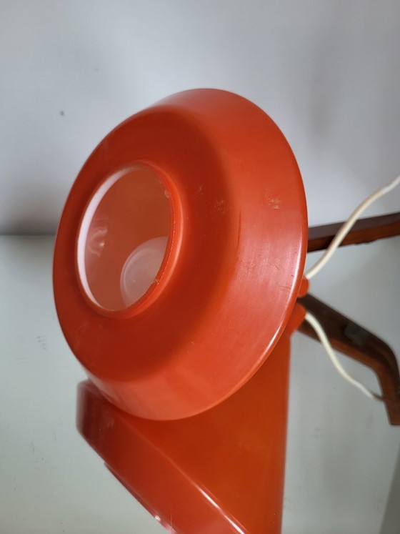 Image 1 of Lampada da parete vintage in vetro arancione, Philips NX118