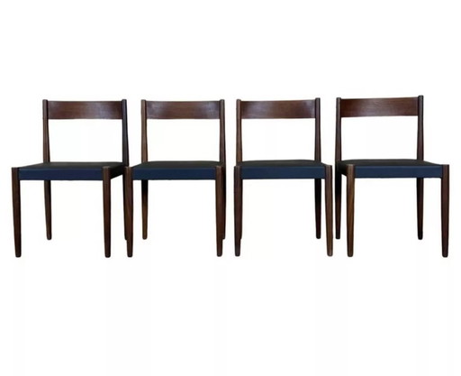 4x Sedie in teak anni &#39;60 e &#39;70 Sedia da pranzo Poul M. Volther Frem Røjle