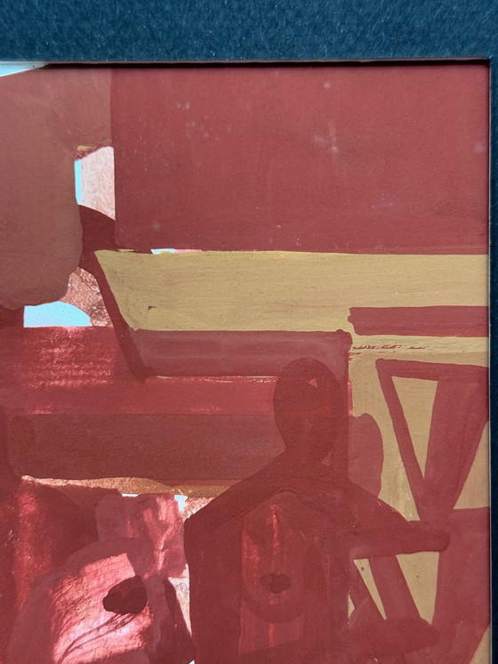 Image 1 of Jozef Hoemaeker (1911-1970) - Abstrakter Roter Mann, 1956