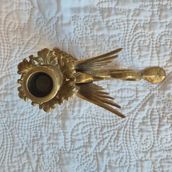 Coppia di portacandele con draghi alati – Stile Napoleone III – Metal (photo 7 of 13)