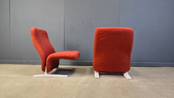 Image 1 of Pierre Paulin Concorde chairs, set of 4, 1960s