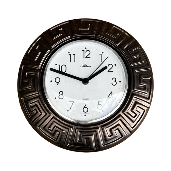 Image 1 of Grey ceramic wall clock, Atlanta, Germany, 1980s.