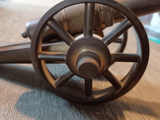 Image 1 of Messingkanone, handgefertigt auf einer Drehbank aus den 1980er Jahren