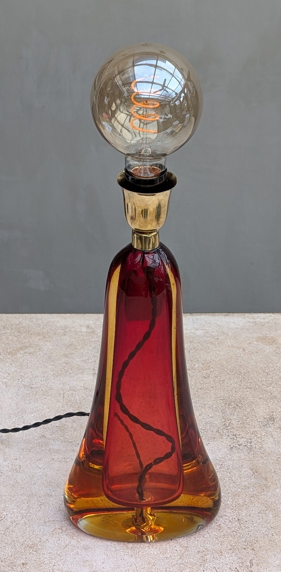 Image 1 of Seguso Murano Table Lamp Mid-century Italy