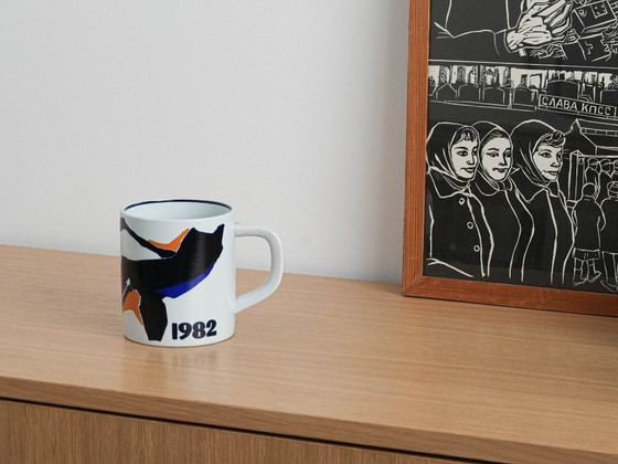 Image 1 of Tazza in porcellana, design danese, 1982, designer: Mogens Andersen, produzione: Royal Copenhagen