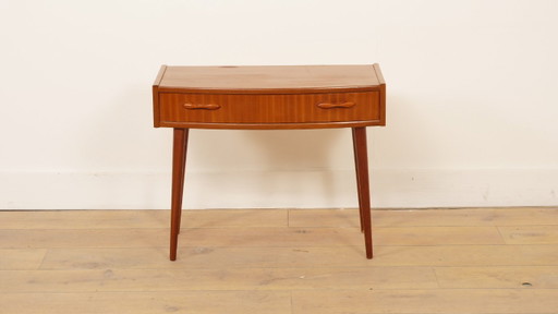 Tavolino vintage in teak con cassetto – Comodini | Anni '60 – nachtkastjes, Wood