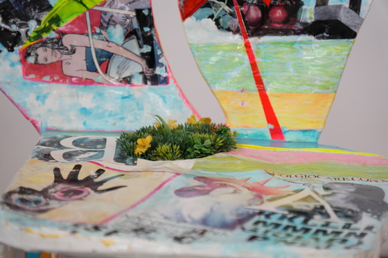 Image 1 of Set di 6 sedie Pop Art firmate da Guido Coletti (1995, firmate nel 2013)