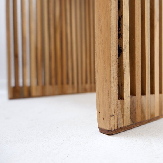 Image 1 of Pareja de mesas auxiliares con tablillas