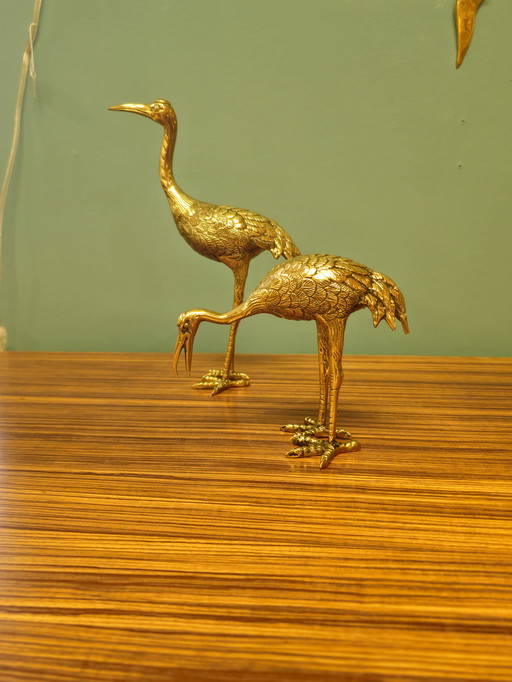 Set Messing Kranich Kranich Vögel