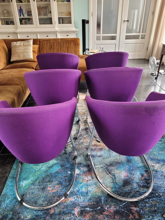 Artifort Megan Stoel 6-delig – Eetkamerstoelen, Metal, Textile (photo 3 of 6)