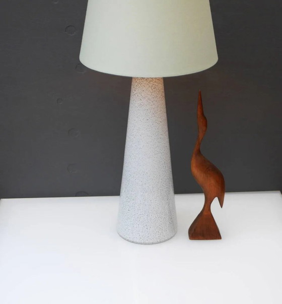 Image 1 of Art glass lamp by Bengt Orup for Hyllinge Glasbruk