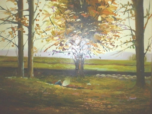 S. Vilata: Landscape 'Forest' 70 (45.5 x 53.5 cm)