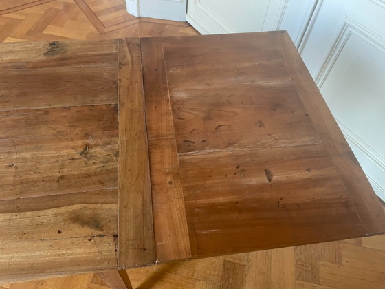 Image 1 of Mesa extensible Mesa de comedor Mesa Madera de cerezo Antigua Francesa