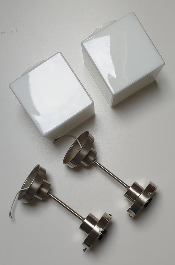 Image 1 of 2 Art Deco GISO (Gispen) hanglampen Kubus