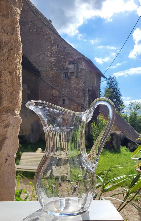 Brocca in cristallo Saint Louis, modello Cerdagne. – Bicchieri e caraffe, Crystal, Glass, Art Deco (photo 2 of 9)