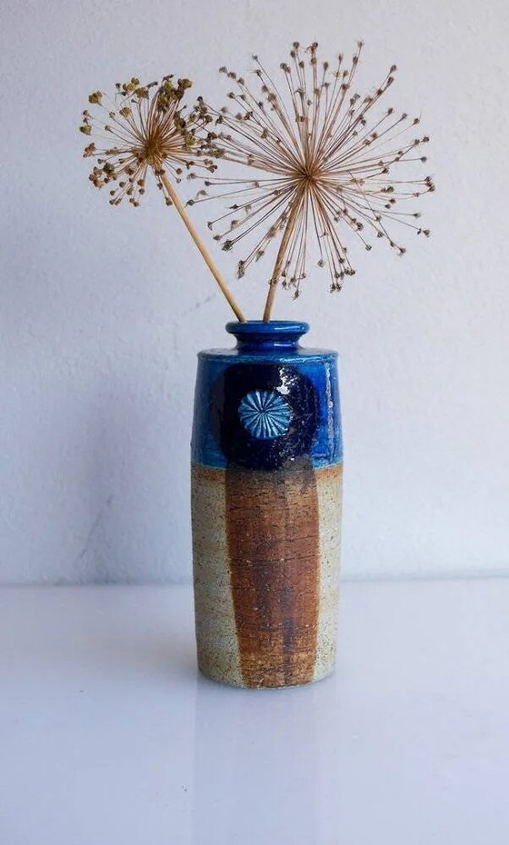 Image 1 of Mid-century modern studio art ceramic vase by Inger Persson for Rörstrand, 1970s