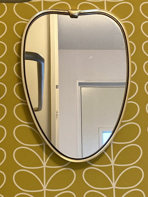 Retro/vintage Italian design heart-shaped mirror, 1950s