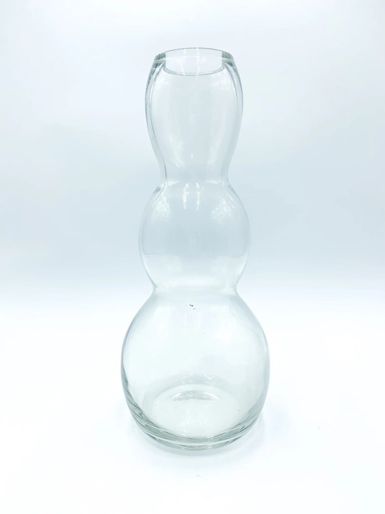Jarrón de burbujas de cristal transparente de los años 80 – Jarrones, Vidrio (photo 2 of 3)