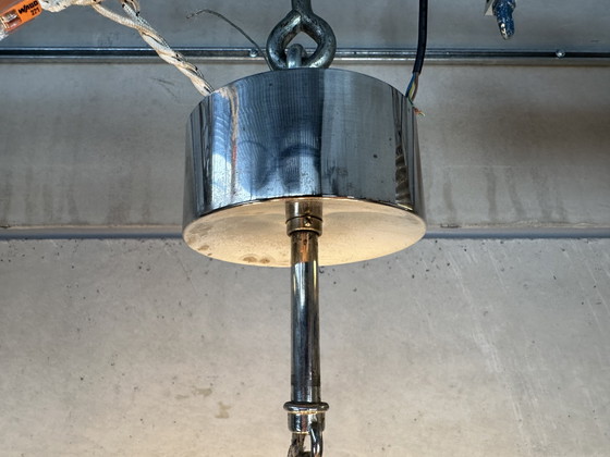 XL Vintage Design ‘Orbit’ Chandelier - Sciolari – Brass, Silver (photo 7 of 14)