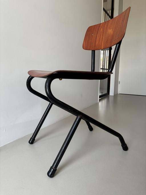 Vintage School Chair unique model 1970s