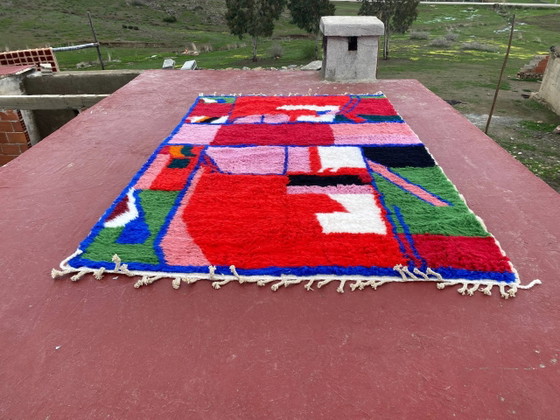 Tappeto Beni Ouarain Contemporaneo 300x200 cm – Motivi Astratti Multicolori – Tappeti, Lana, Cotone (photo 11 of 18)