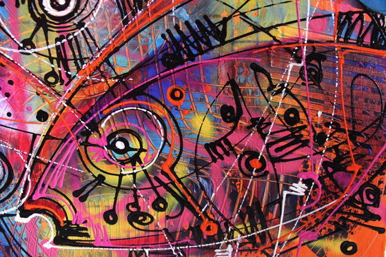 Image 1 of Œuvre originale de Siméon Gonzales – Peces del lago Titicaca