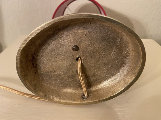 Image 1 of Lampe de table dauphin en bronze et laiton de style rococo