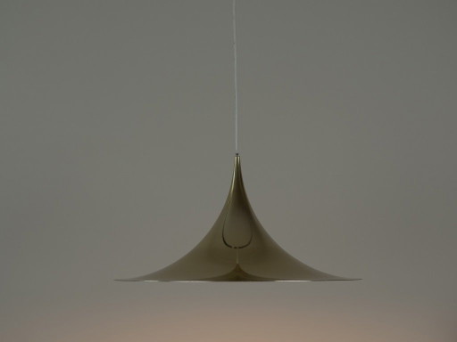 Danish Vintage Semi Pendant Lamp by Bonderup and Thorup, 1968 – Louis Poulsen, hanglampen, Aluminium (photo 2 of 11)