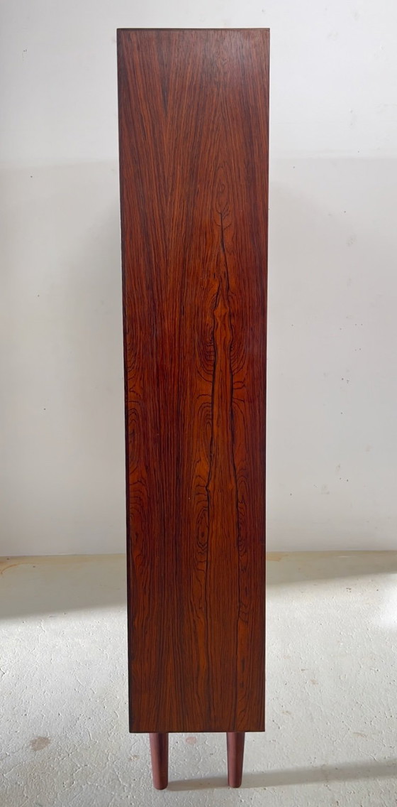 Image 1 of Boekenkast model 6 van palissanderhout, vervaardigd door Omann Jun Mobelfabrik, jaren 1960.