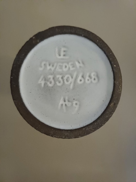 Skandinavische Keramikvase von Ingrid Atterberg, Upsala Ekeby, Serie „Bris“, 20 cm – Vasen, Ceramic (photo 5 of 12)
