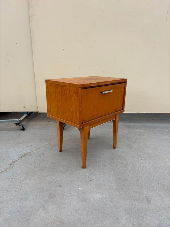 Comodino Vintage in Legno Mid-Century – Anni '60 – Comodini, Metal, Wood (photo 3 of 6)