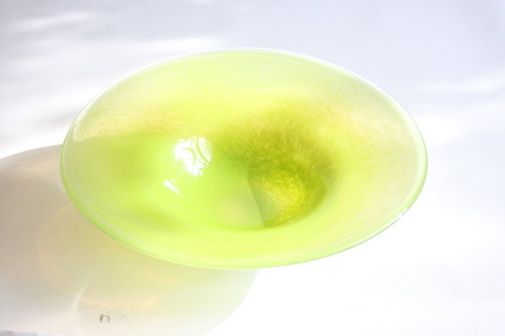 Image 1 of Ciotola verde in vetro Henry Dean