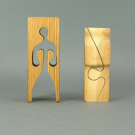 Image 1 of Gunnar Kanevad (1932-2019) - Gamla Linköping, Schweden - 1962 - Kieferpuzzle