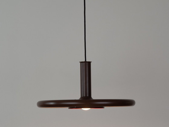Suspension Optima vintage danoise par Hans Due, Fog Og Morup, années 1970 – Fog & Mørup, Aluminium (photo 2 of 12)
