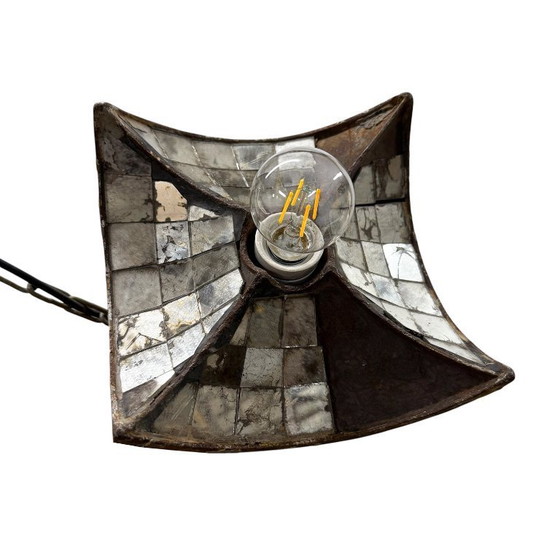 Image 1 of Suspension industrielle vintage n° 1 par Esla avec miroirs